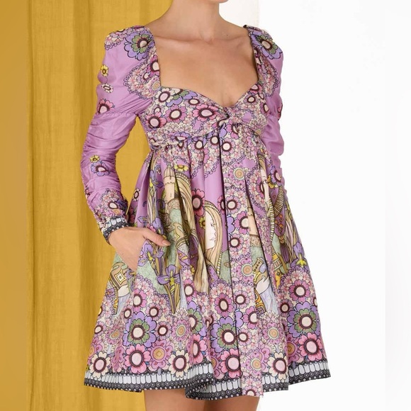 NWT Zimmermann Cosmic Twist Mini Dress 4US - Picture 1 of 9